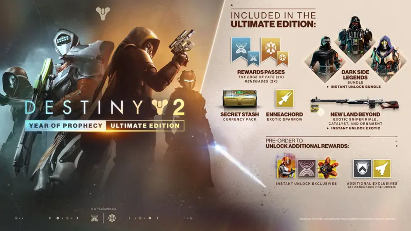 ✧・゚:*✧ Destiny 2 Year of Prophecy Ultimate Steam Key RU+CIS ✧・゚:*✧ Your last shot ✧・゚:*✧