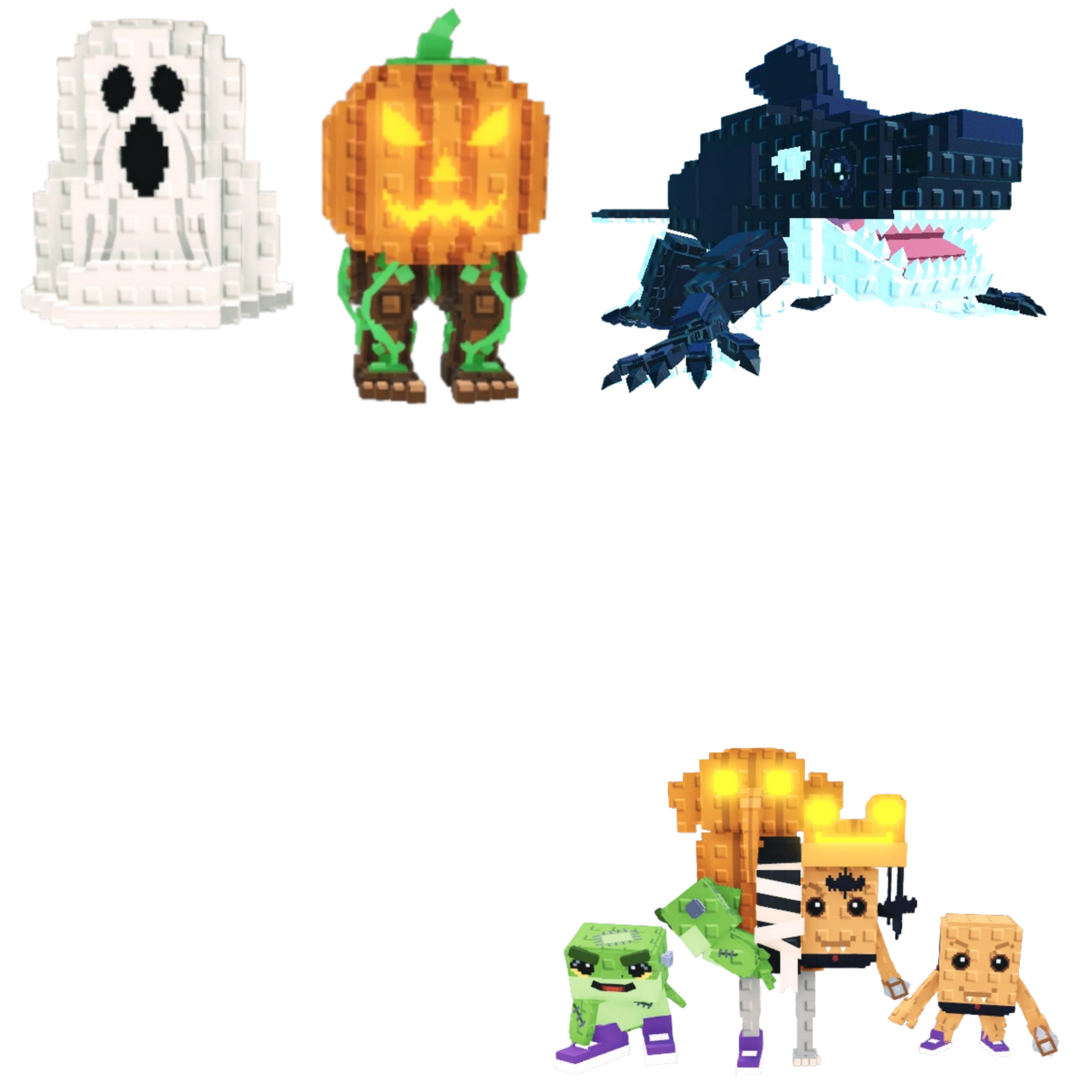 [BUNDLE] - 🍹 1x Spooky And Pumpky 🍹 1x Orcaledon 🍹 1x Los Spooky Combinasionas