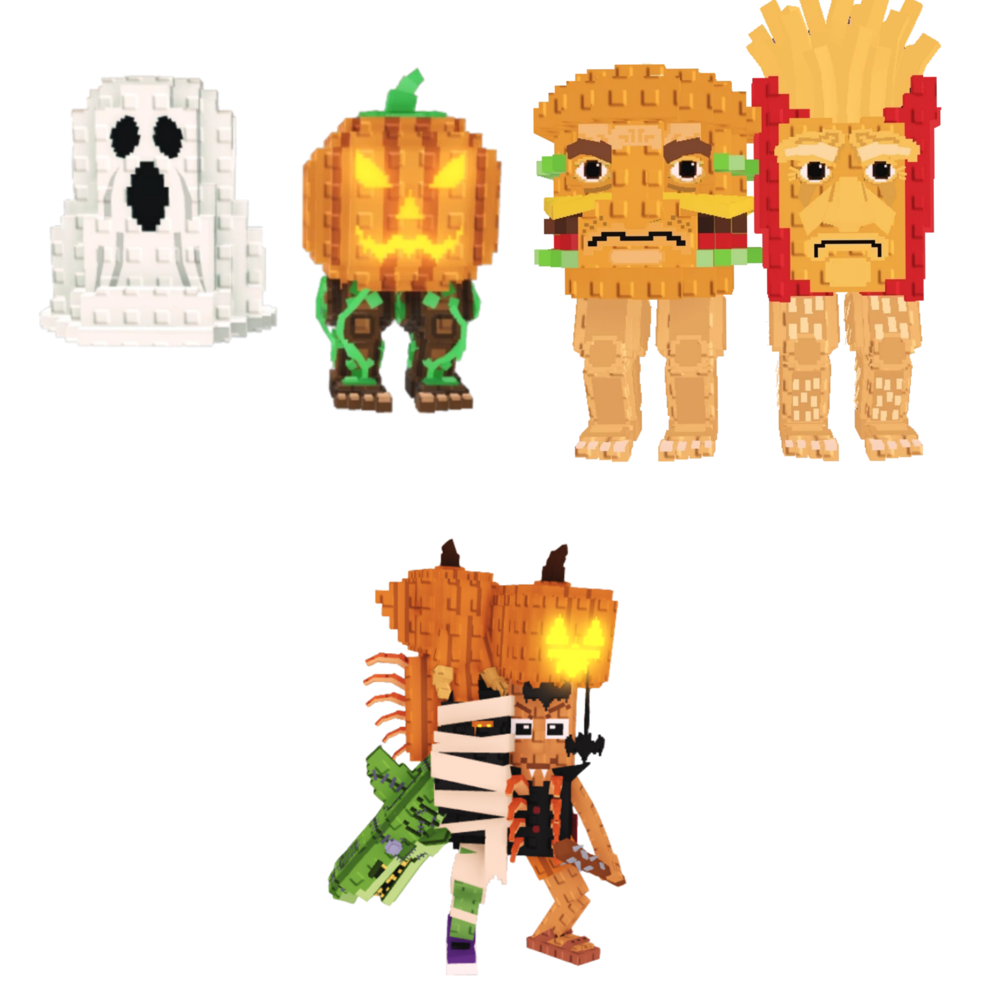 [BUNDLE] - 🐉 1x Spooky and Pumpky 🐉 1x Burguro And Fryuro 🐉 1x La Spooky Grande