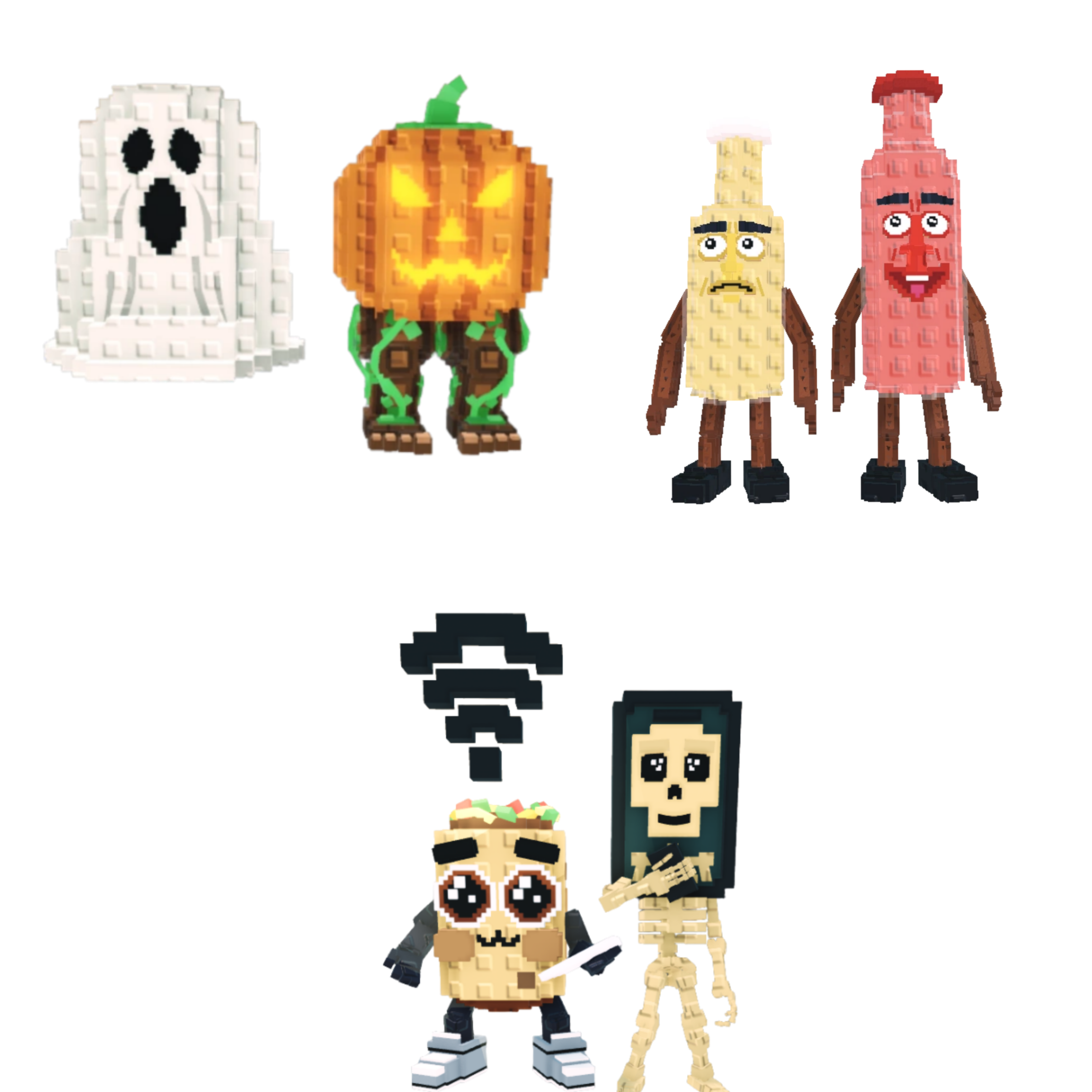 [BUNDLE] - 🐋 1x Spooky and Pumpky 🐋 1x Ketchuru and Musturu 🐋 1x Los Mobilis