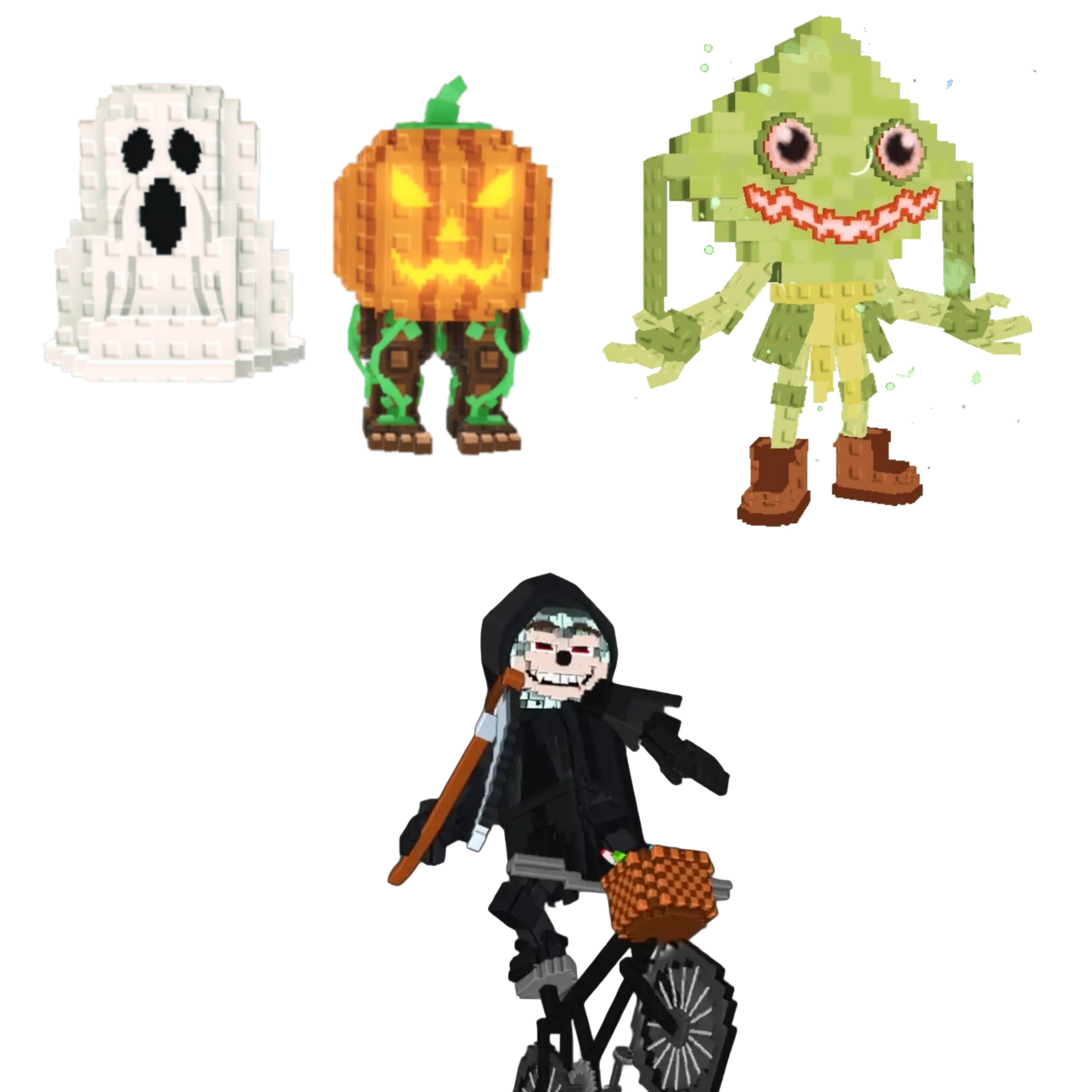 [BUNDLE] - 🐡 1x Spooky and Pumpky 🐡 1x Ketupat Kepat 🐡 1x Mieteteira Bicicleteira