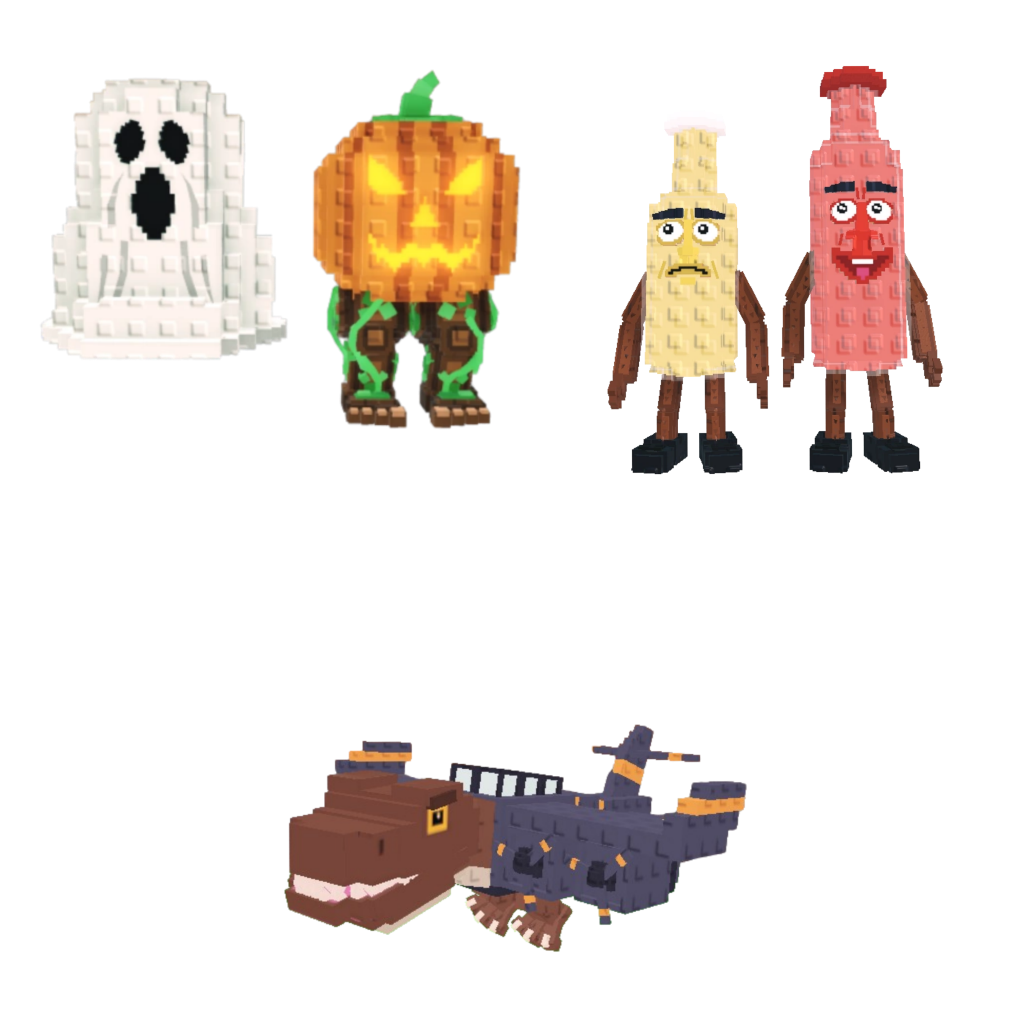 [BUNDLE] - 🌼 1x Spooky and Pumpky 🌼 1x Ketchuru and Musturu 🌼 1x Nuclearo Dinossauro
