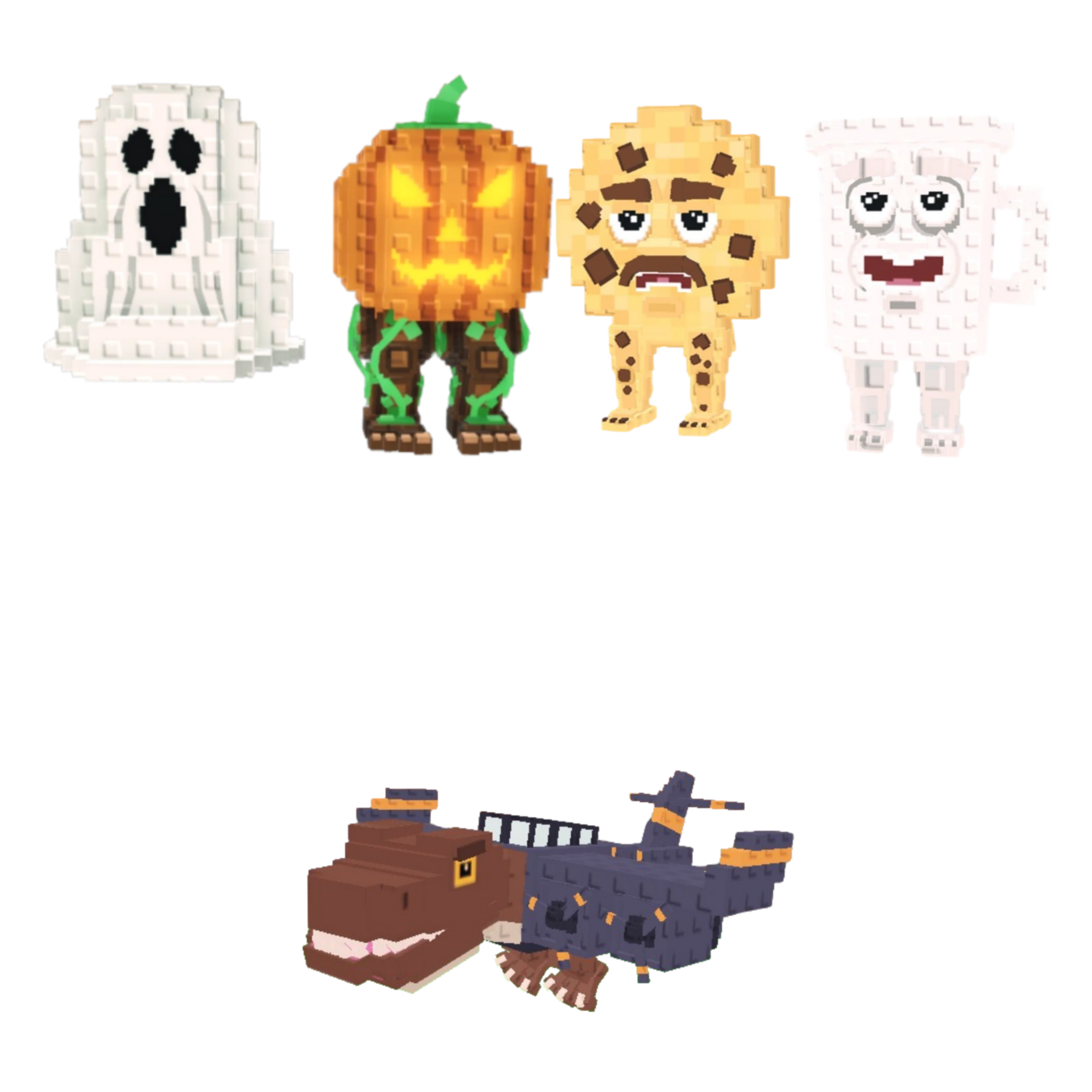 [BUNDLE] - 🌱 1x Spooky and Pumpky 🌱 1x Cooki and Milki 🌱 1x Nuclearo Dinossauro
