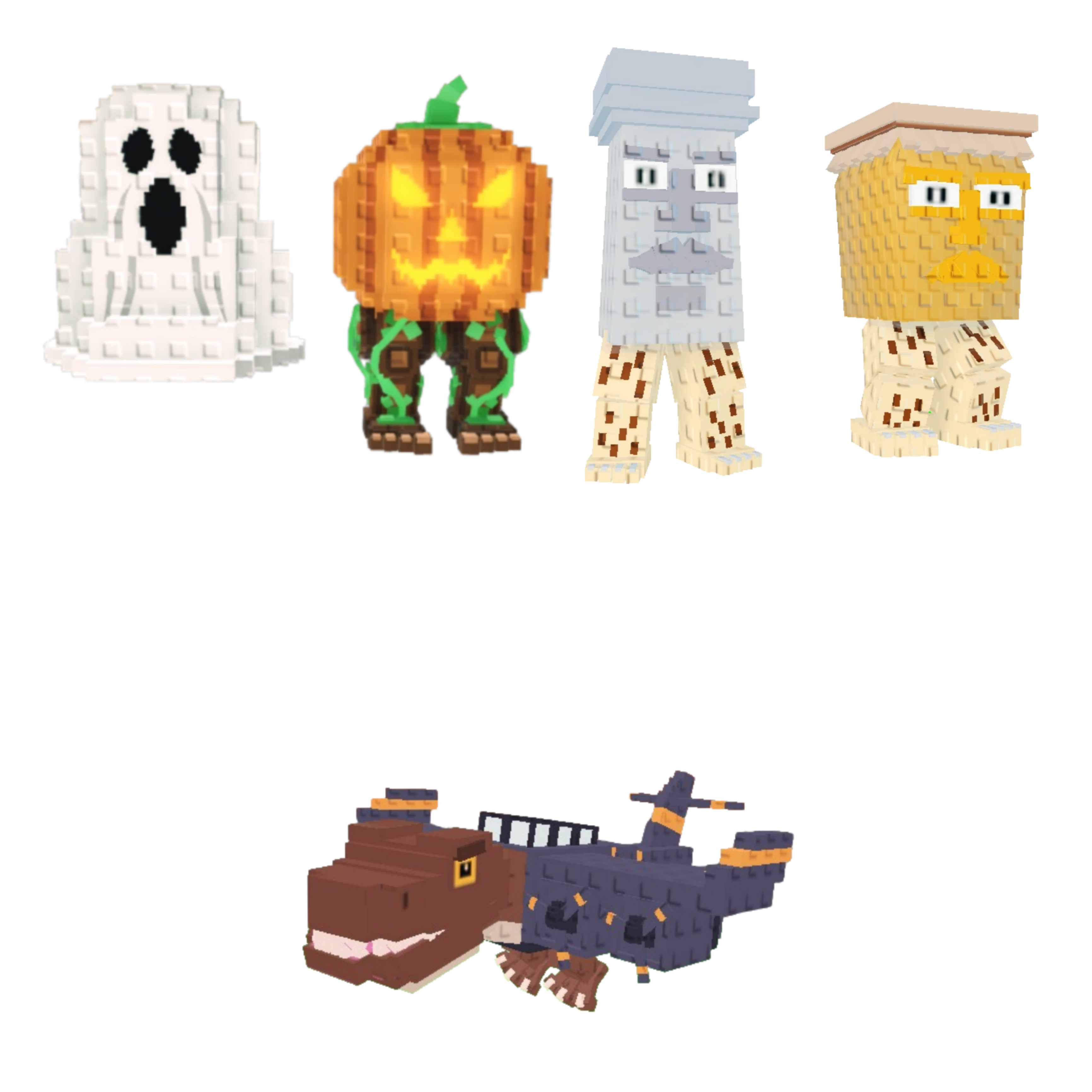 [BUNDLE] - 🌲 1x Spooky and Pumpky 🌲 1x Garama and Madundung 🌲 1x Nuclearo Dinossauro