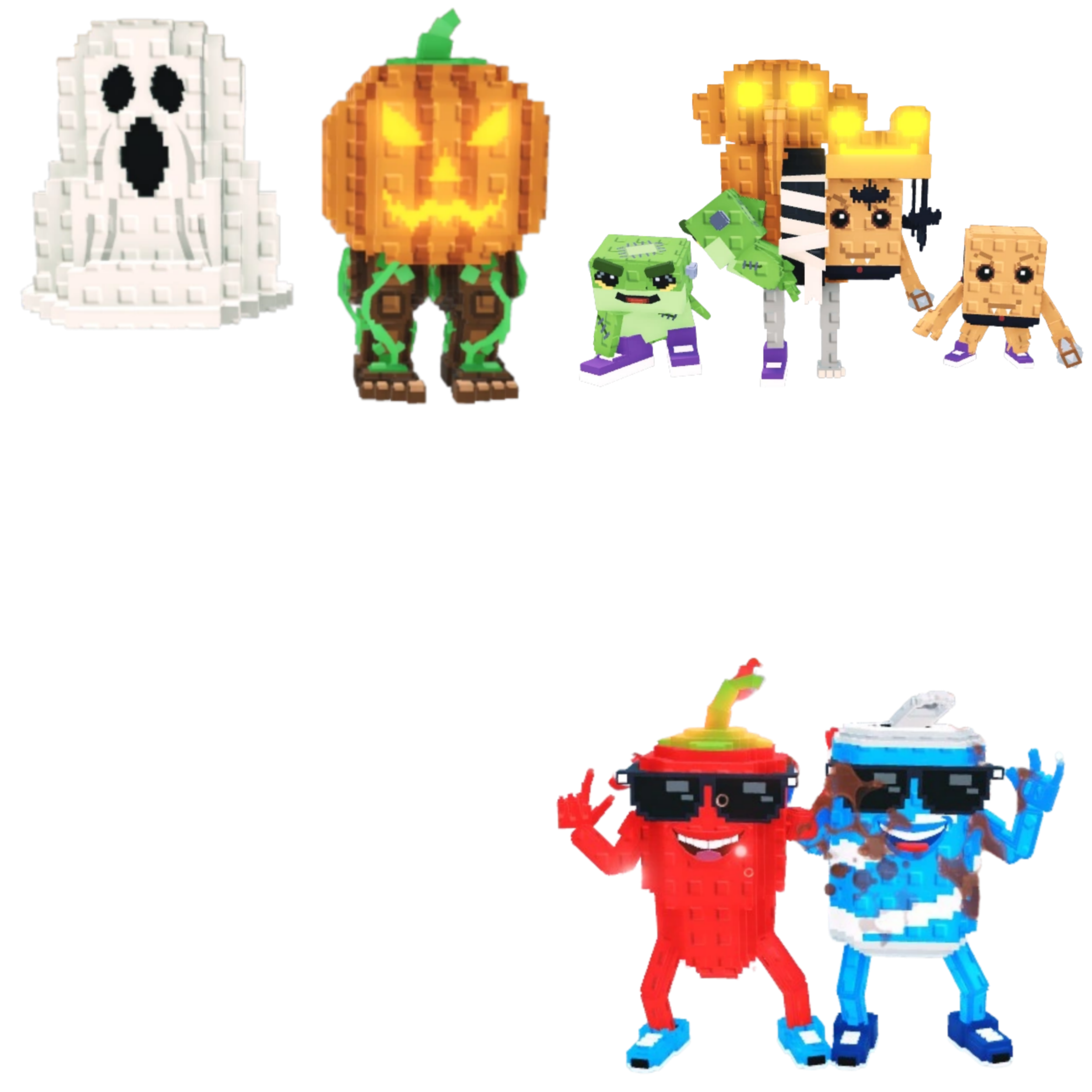 [BUNDLE] - 🧋 1x Spooky And Pumpky 🧋 1x Swaggy Bros 🧋 1x Los Spooky Combinasionas