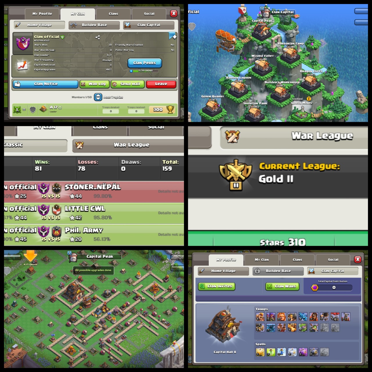 Level:12 ✦ Name: Clan Official ✦ CP: 8 ✦ League: Gold 2 ✦ Rarest English Name Clan ✦ Fastest Delivery ➤ No.69