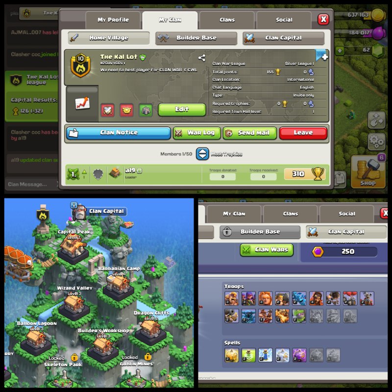 Level:10 ✦ Name: the kal Lot ✦ CP:7  ✦ Best Name Clan ✦ Fastest Delivery ➤ No.76