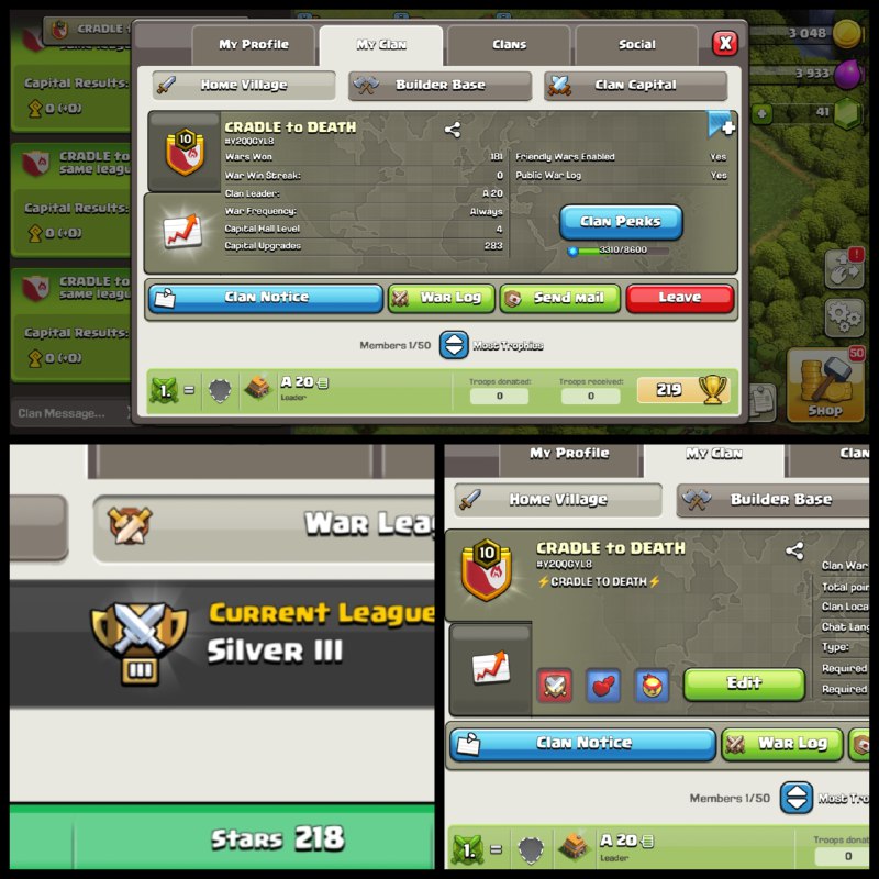 Level:10 ✦ Name: Cradle to Death ✦ CP: 4 ✦ Rarest  English Name Clan ✦ Fastest Delivery ➤ No.60
