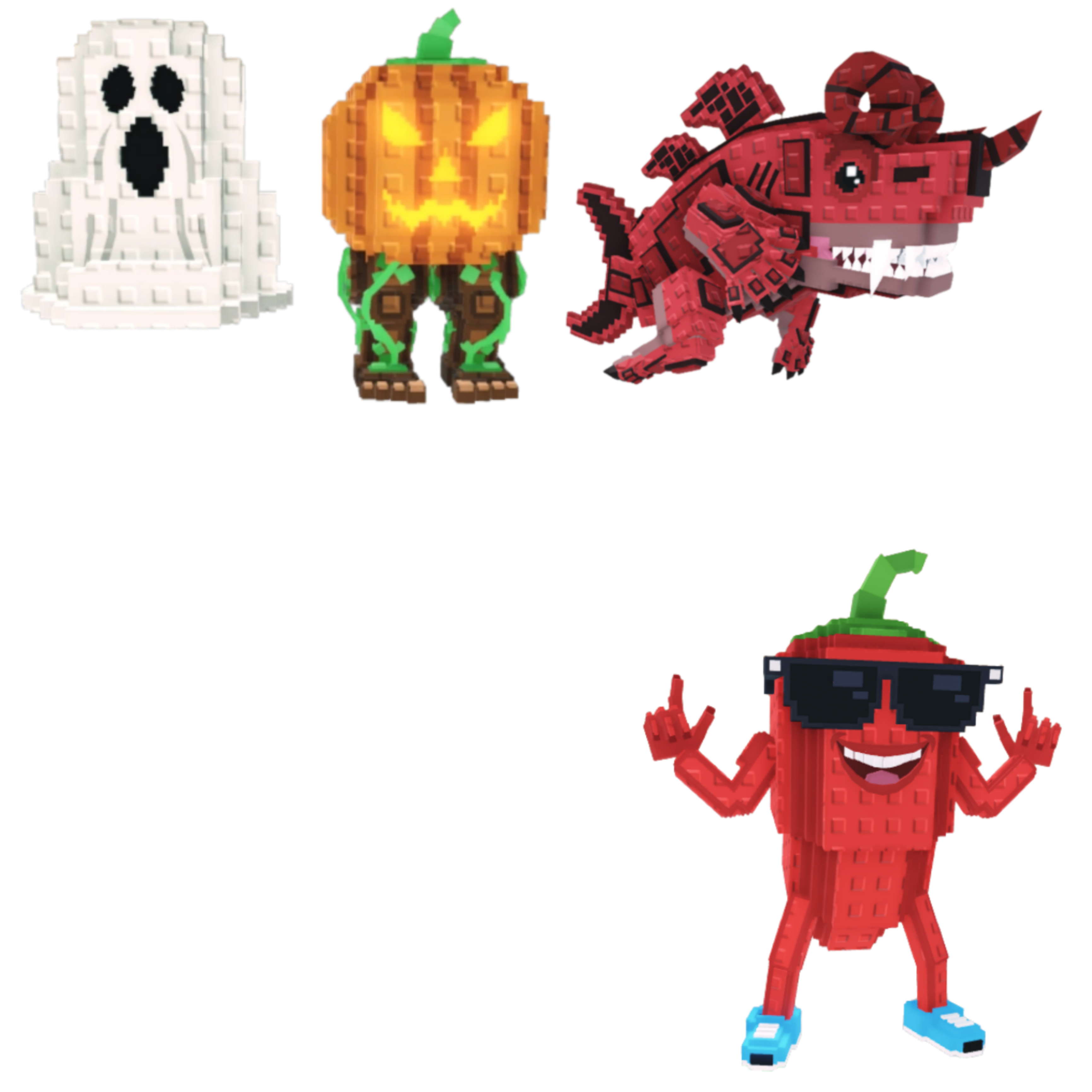 [BUNDLE] - 🗾 1x Spooky And Pumpky 🗾 1x Chillin Chil 🗾 1x Eviledon