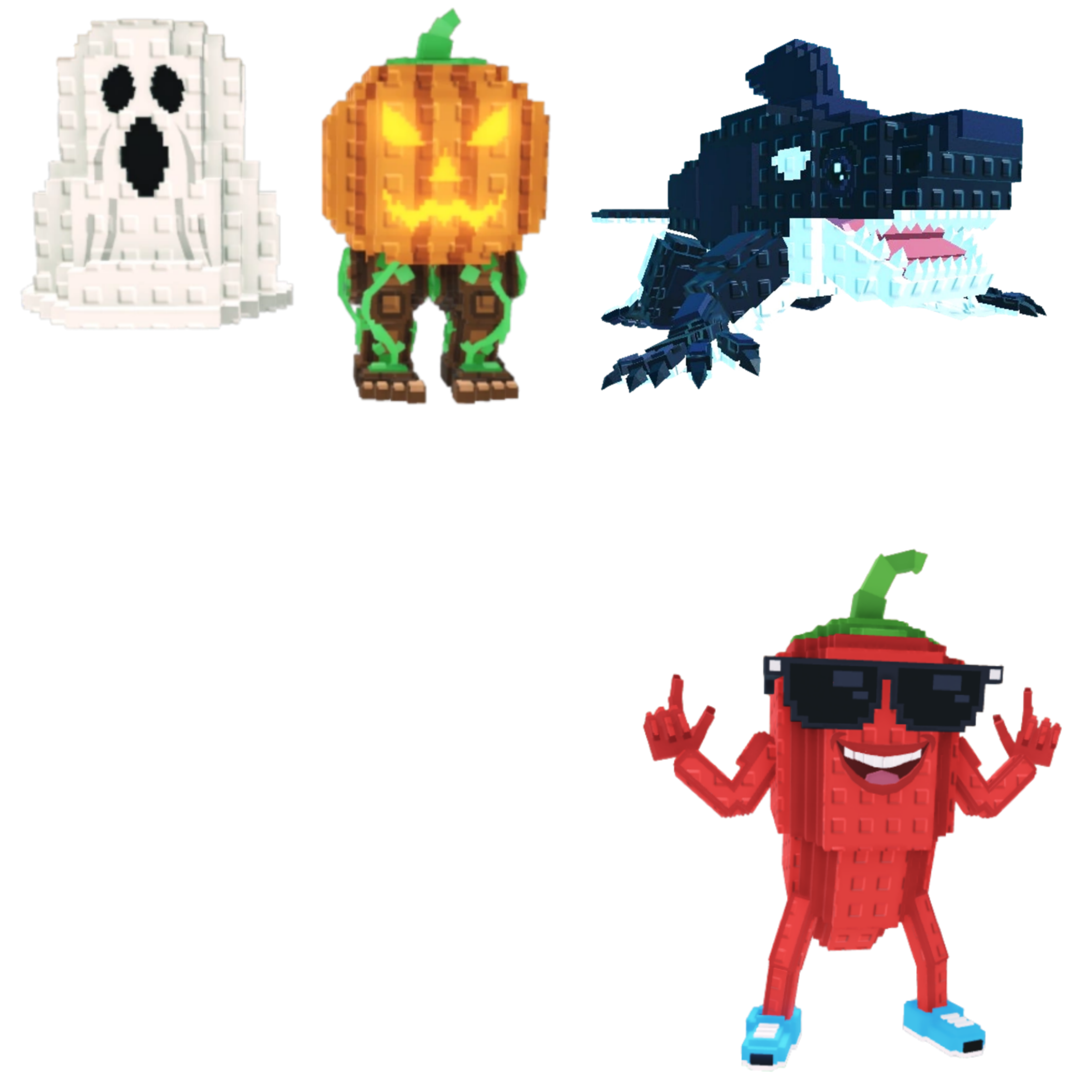 [BUNDLE] - 🧭 1x Spooky And Pumpky 🧭 1x Chillin Chil 🧭 1x Orcaledon