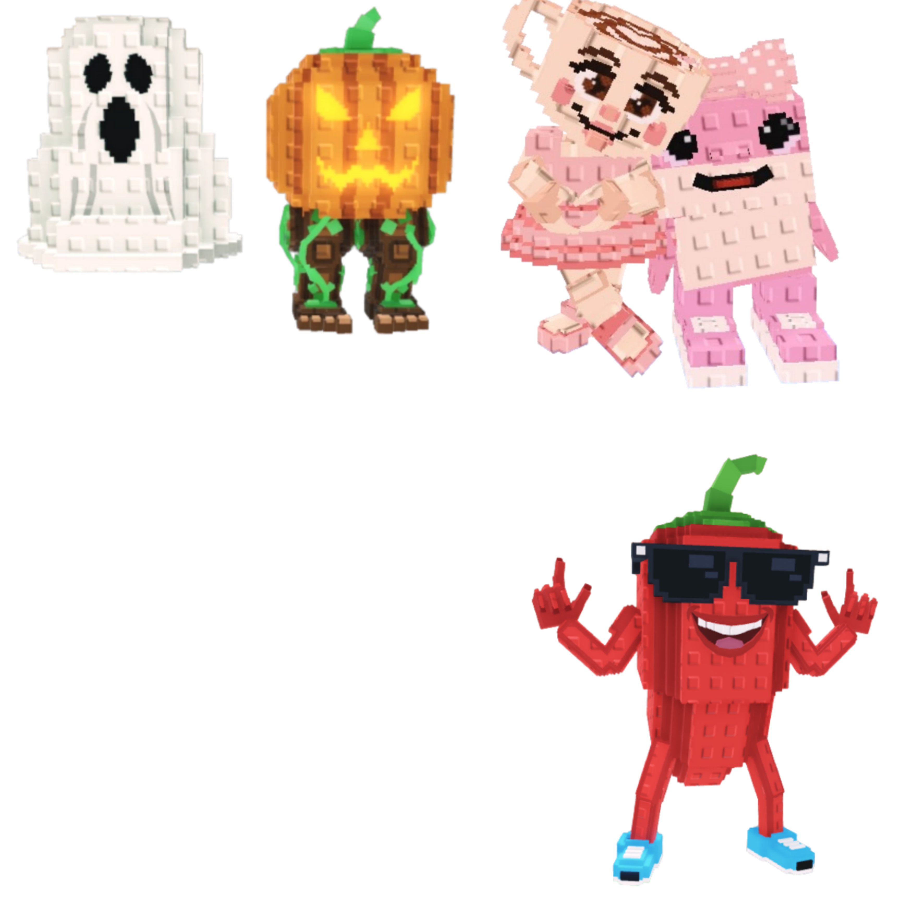 [BUNDLE] - 🌋 1x Spooky And Pumpky 🌋 1x Chillin Chil 🌋 1x Las Sis