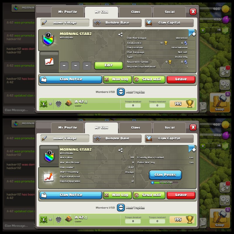 Level: 7 ✦ Name: Morning Starz ✦ League: UNRANKED ✦ Best English Name Clan ✦ Fastest Delivery ➤ No.48