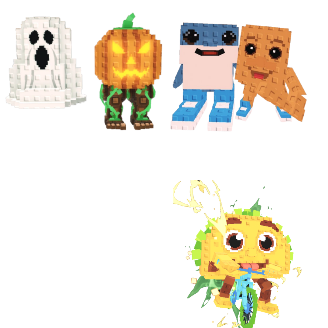 [BUNDLE] - 🎢 1x Spooky And Pumpky 🎢 1x Los Bros 🎢 1x Tacorita Bicicleta