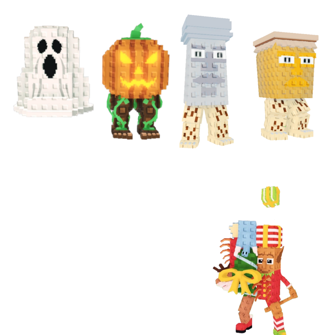 [BUNDLE] - 🌑 1x Spooky And Pumpky 🌑 1x La Jolly Grande 🌑 1x Garama And Mandundung