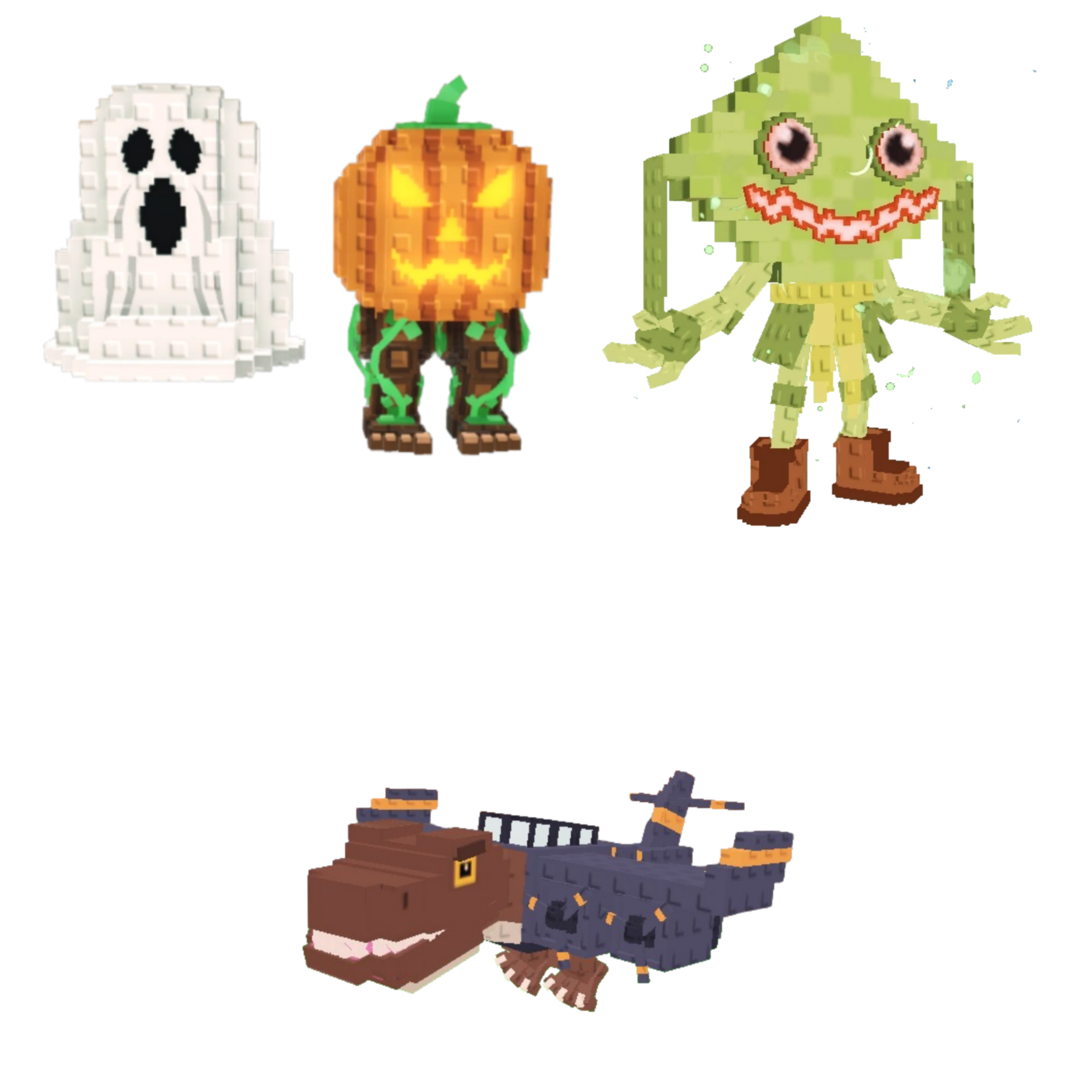 [BUNDLE] - ☘️ 1x Spooky and Pumpky ☘️ 1x Ketupat Kepat ☘️ 1x Nuclearo Dinossauro
