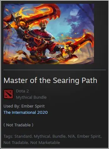 ✧・゚:*✧ Dota 2 Items: Master of the Searing Path (Ember Spirit) ✧・゚:*✧ Add. Smile. Repeat. ✧・゚:*✧