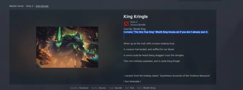 ✧･ﾟ:*✧ Dota 2 Items - Wraith King Arcana Bundle (The One True King) ✧･ﾟ:*✧ Today’s Exclusive ✧･ﾟ:*✧