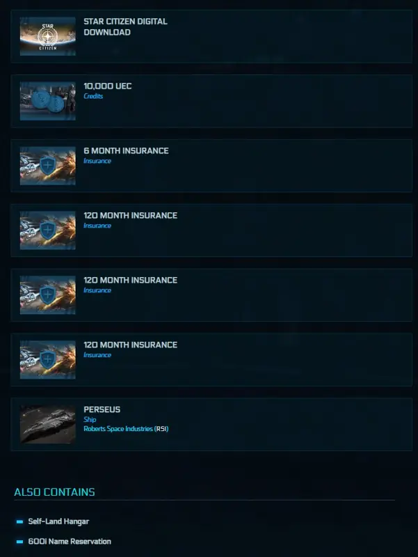 ✧･ﾟ:*✧ RSI Perseus CCU'd - Star Citizen Item ✧･ﾟ:*✧ Final Farewell Price ✧･ﾟ:*✧
