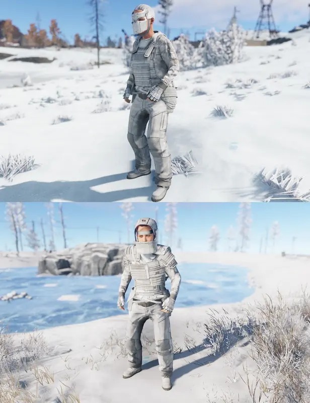 ✧･ﾟ:*✧ Rust Whiteout Armor Set - PC Items ✧･ﾟ:*✧ Relax & Save ✧･ﾟ:*✧