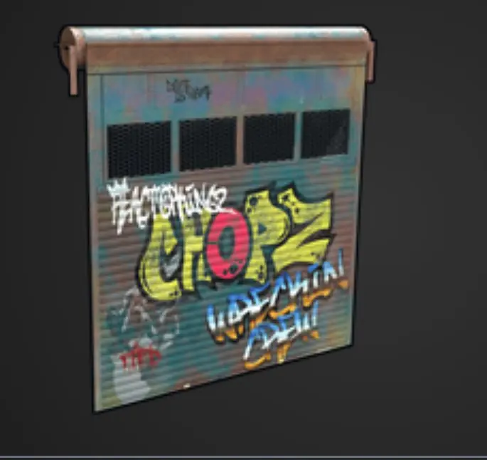 ✧・゚:*✧ Rust Chop Shop Garage Door Skin ✧・゚:*✧ Logic Says Buy ✧・゚:*✧