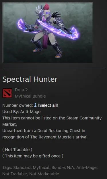 ✧・゚:*✧ Dota 2 Anti-Mage Spectral Hunter Outfit ✧・゚:*✧ Your wallet MVP ✧・゚:*✧