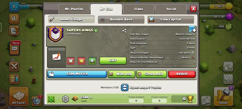 ✧・゚:*✧ Clash of Clans Clan SUPERS KINGS - Level 31 ✧・゚:*✧ Add It Before Your Ex Does ✧・゚:*✧