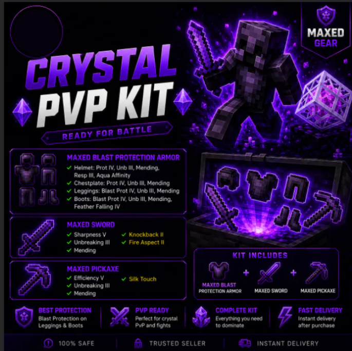 Crystal PvP Kit | Maxed Gear | Ready to Use