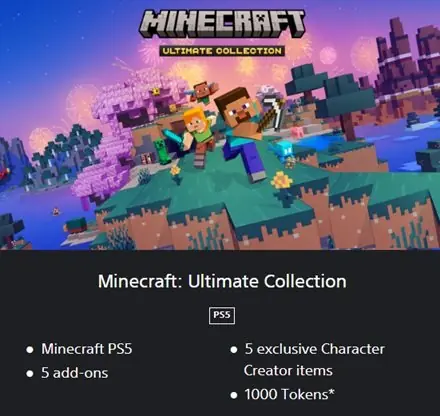 ✧･ﾟ:*✧ Minecraft Ultimate Collection for PS5 (Ukraine Region) ✧･ﾟ:*✧ Once Sold, It’s History ✧･ﾟ:*✧