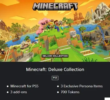 ✧・゚:*✧ Minecraft Deluxe Collection for PS5 (Ukraine Region) ✧・゚:*✧ Smooth Savings ✧・゚:*✧