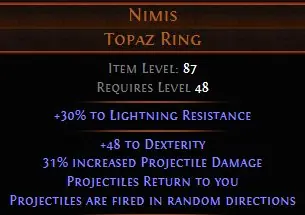✧・゚:*✧ Path of Exile Items - Top Ring for Nimis ✧・゚:*✧ Once Sold, It’s History ✧・゚:*✧