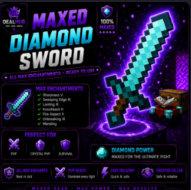 2x Maxed Diamond Sword | All Enchantments | Ready to Use
