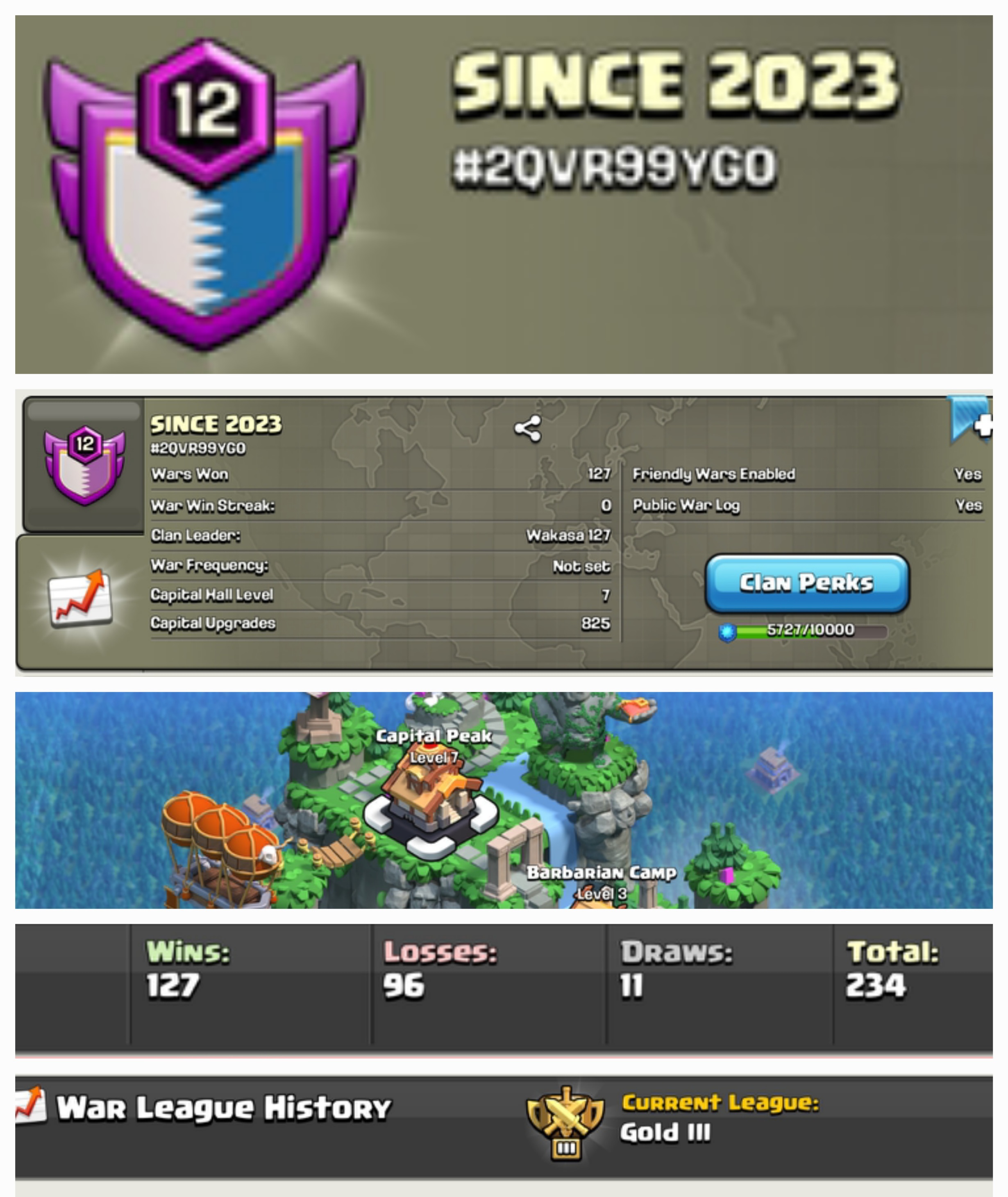 SINCE 2023 !! LEVEL 12 !! WIN 127 LOSS 96 !! CAPITAL PEAK 7 !! GOLD LEAUGE 3 !! PERFECT NAME !! CHEAP !! FAST DELIVERY