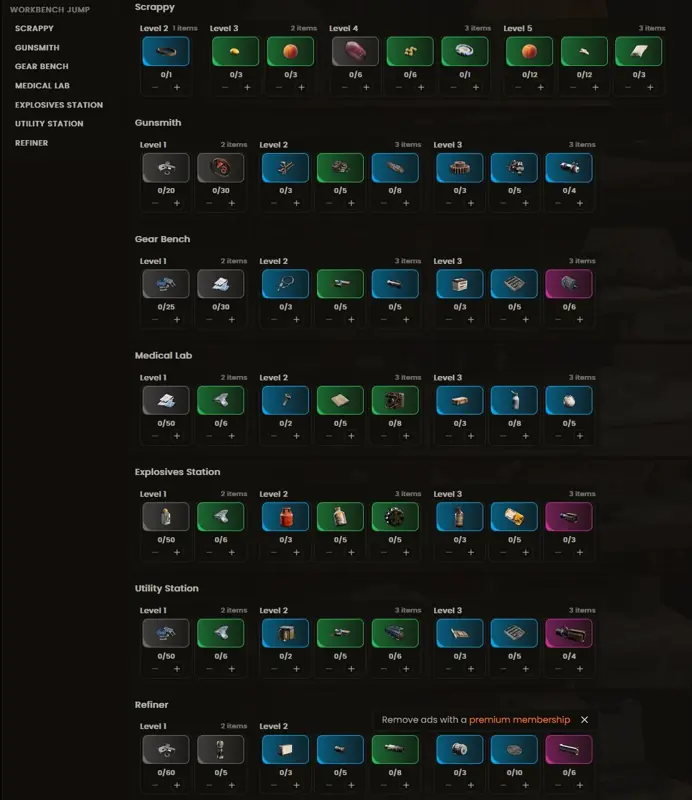 ✧･ﾟ:*✧ ARC Raiders Full Workbench Collection & All Resources ✧･ﾟ:*✧ No Pressure, Just Value ✧･ﾟ:*✧