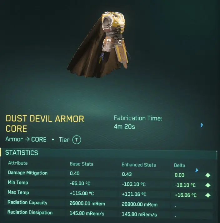 ✧・゚:*✧ Star Citizen Items: Crafted Dust Devil Armor Set with 43% Damage Reduction ✧・゚:*✧ Ending soon ✧・゚:*✧