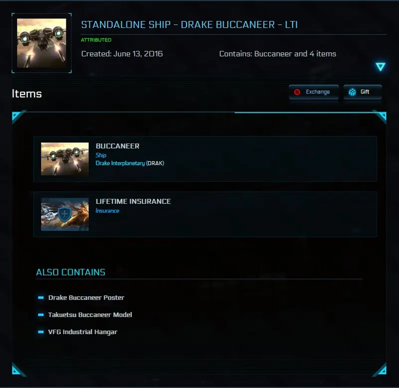 ✧・゚:*✧ Star Citizen Items: Buccaneer Standalone Ship with LTI (Original Concept) ✧・゚:*✧ Seiously.just buy ✧・゚:*✧