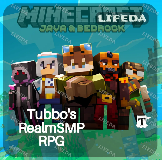 MINECRAFT ⛏️【Tubbo's RealmSMP RPG】🏰13 SKINS • TWITCH DROPS • JAVA & BEDROCK•