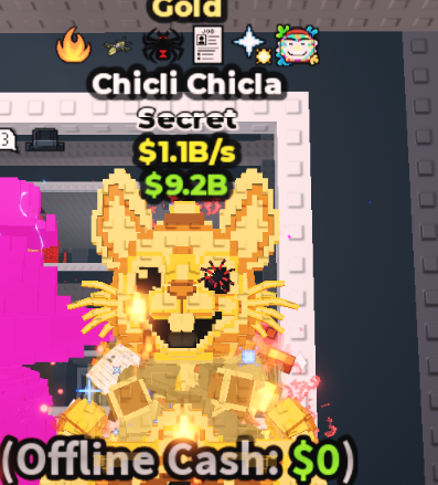 GOLD CHICLI CHICLA 1.1B/S (JOB + 5 TRAITS) – STEAL A BRAINROT – FAST DELIVERY & TRUSTED #X8VP5K