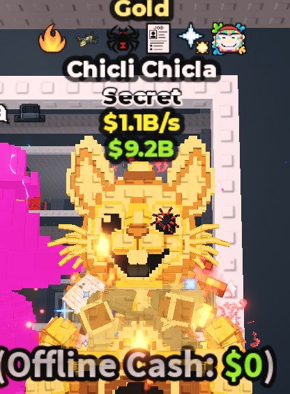 GOLD CHICLI CHICLA 1.1B/S (JOB + 5 TRAITS) – STEAL A BRAINROT – FAST DELIVERY & TRUSTED #X8VP5K