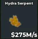 Gold Hydra serpent 275m/s new Brainrot 🎃 Instant Delivery
