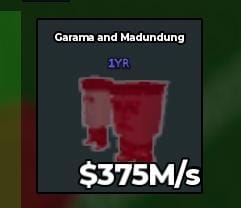 BS10094 Garama Bloodrot 1 Year 375M/s
