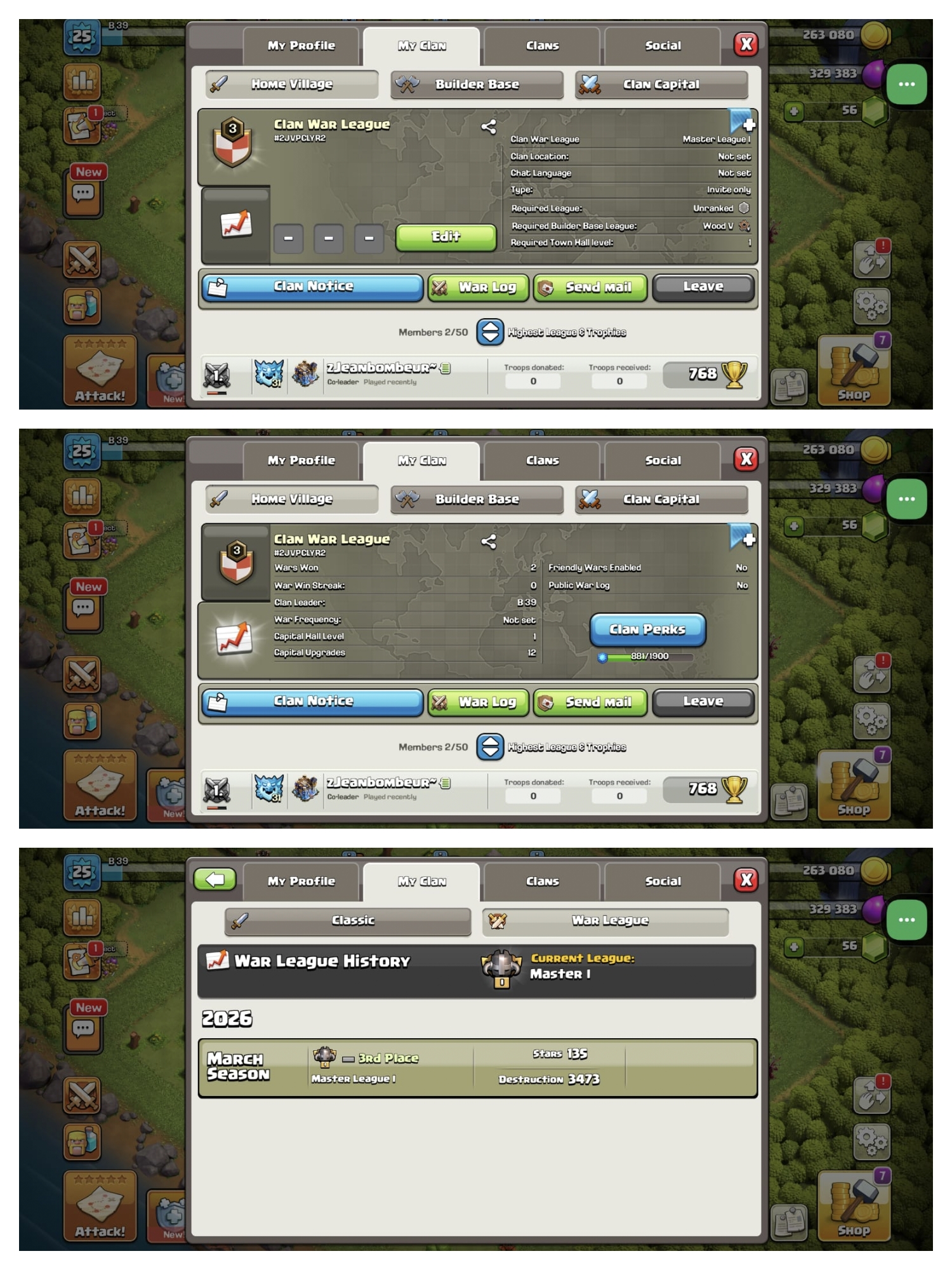 ➤CLAN LEVEL 3 ➤ MASTER LEAGUE 1➤NAME: CLAN WAR LEAUGE➤ RARE ENGLISH NAME ➤LOW PRICE