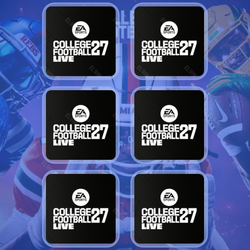 👑 Twitch Drops ❤️ CFB Live ⚡️ EA Sports College Football 27 [Total 6 Items]