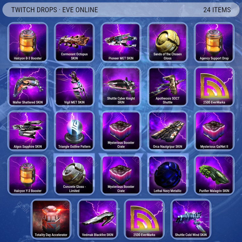 ❤️ Twitch Drops 💎 CSM 21 Interviews Drop 2 ✅ EVE Online [Total 24 Items]