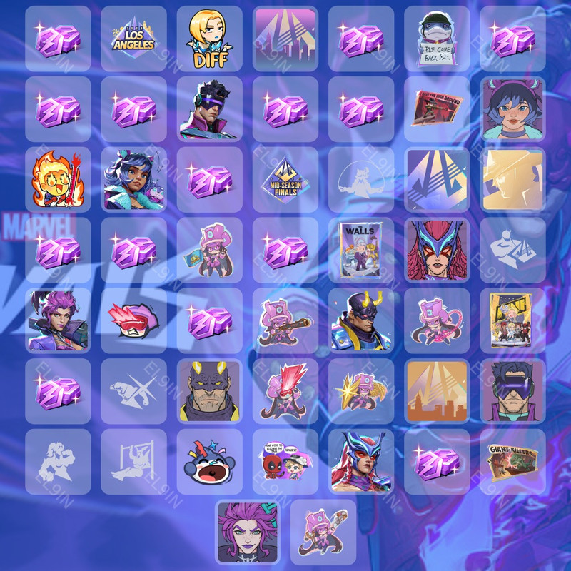 💜 Twitch Drops 🌐 Ignite Stage2 W1 🌐 Marvel Rivals [Total 51 Items]