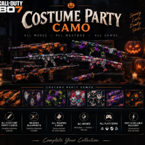 Costume party camo | complete halloween event | Fast & Reliable Delivery