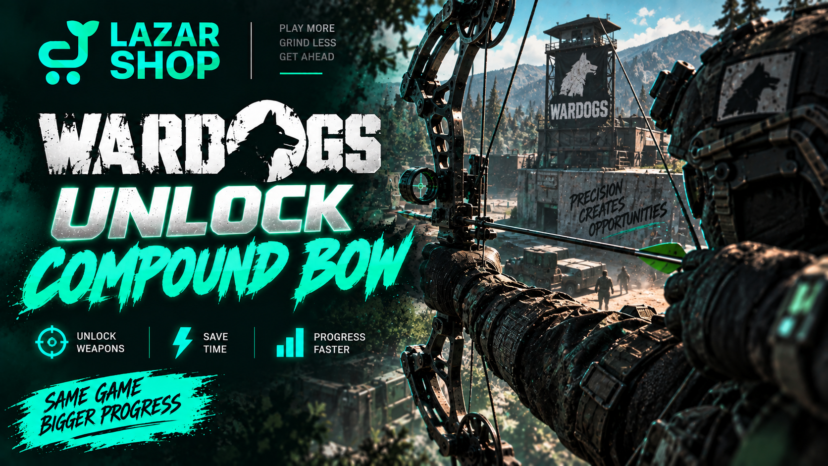 💥 Unlock Compound Bow | Level 17 Recon Class | Wardogs | 100% Safe ⭐️ DM For custom orders