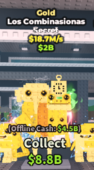 ✨ 18.7M/s ✨ Gold Los Combinasionas Secret | Steal A Brainrot ⚡ FAST DELIVERY⚡