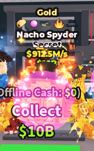 GOLD NACHO SPYDER 912.5M/S (TACO + 4 TRAITS) – STEAL A BRAINROT – FAST DELIVERY & TRUSTED #H9ZR4M