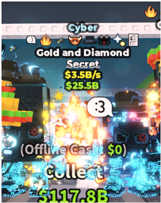 CYBER GOLD AND DIAMOND 3.5B/S (BULL + 7 TRAITS) – STEAL A BRAINROT – FAST DELIVERY & TRUSTED #V9HT3K
