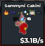 BS10343 Sammyni Cakini 3.1B/s with Trait 1 Year